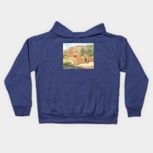 Offering for San Esquipula by Walter Ufer Kids Hoodie